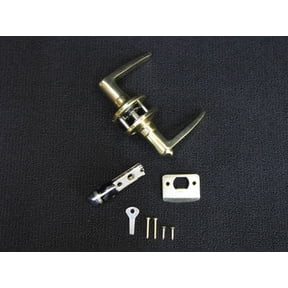 Mobile Home Door Knob Brass Finish Lever Style Door handle. Privacy Lockset.