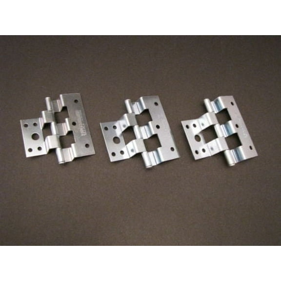 Mobile Home Exterior Combination Door Hinges, Zinc, Silver with 3 Pieces 3 Pack