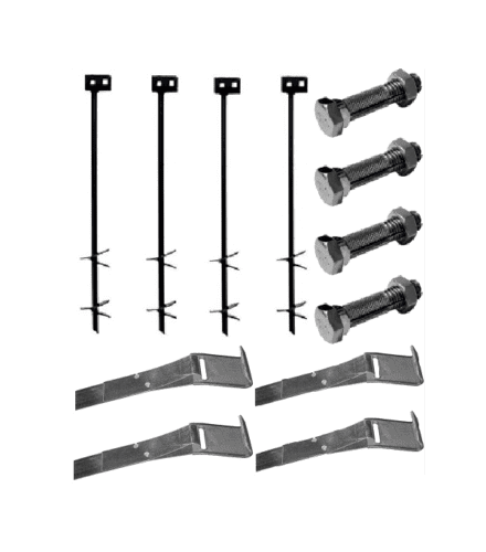 Stainless Steel Mobile Home Anchor and Strap Set