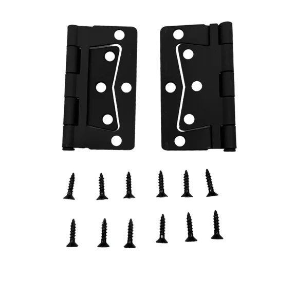 Mobile Home Parts Direct Butterfly Interior Hinges, Matte Black With Screws (2