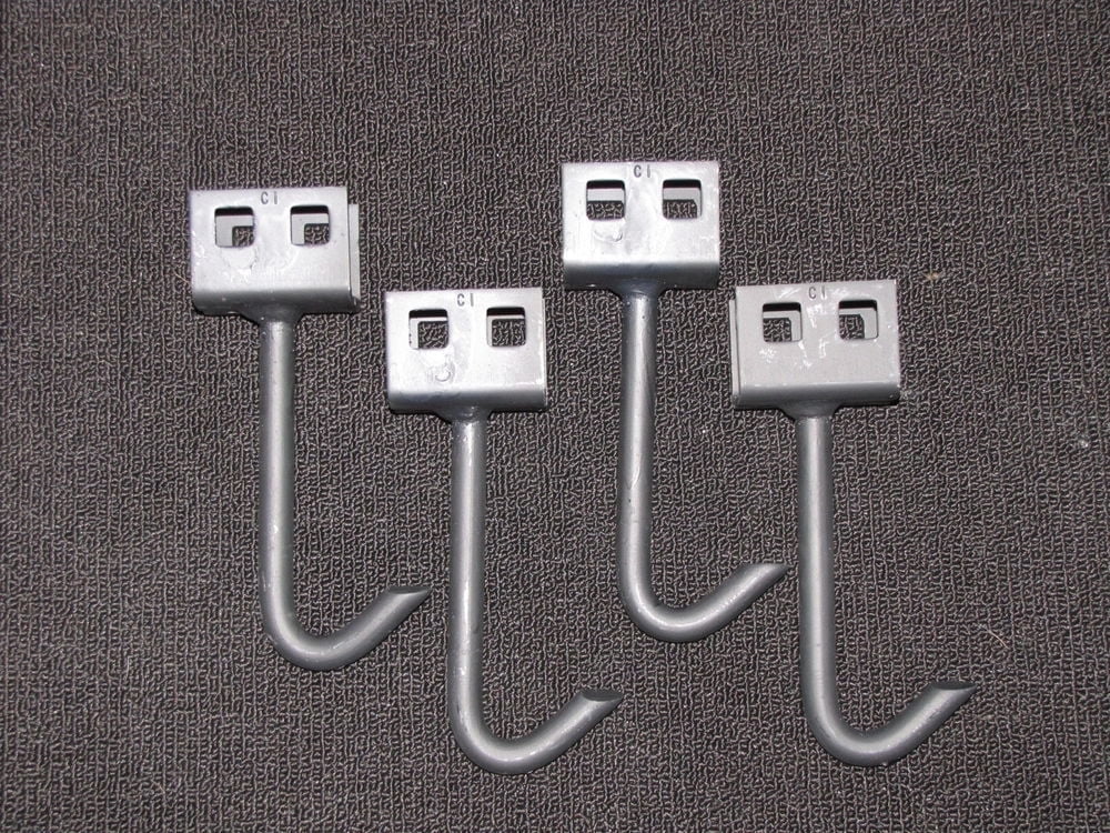 Mobile Home Parts set of 4 Wet Concrete J Hook Anchors use w/ Tie down Straps