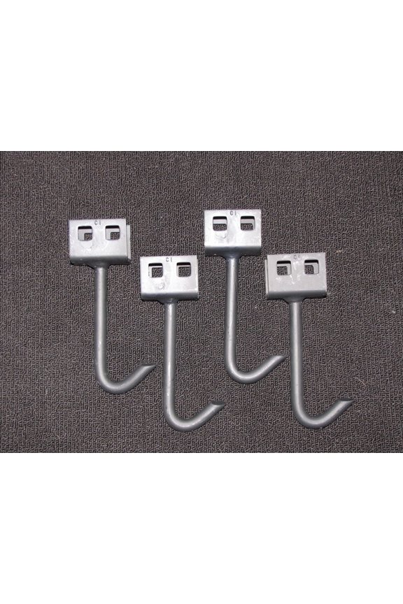 Parts set of 4 Wet Concrete J Hook Anchors use w/ Tie down Straps