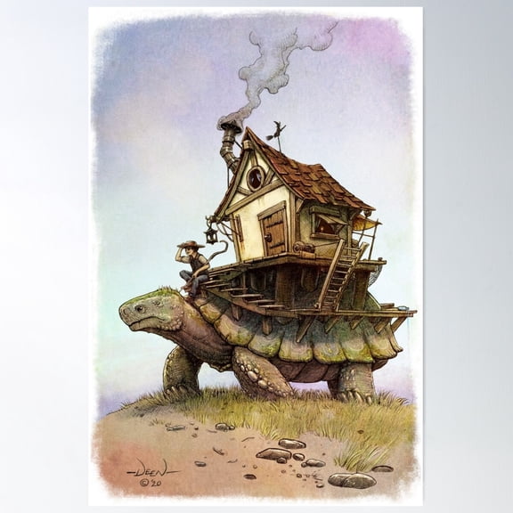 Mobile Home Poster Wall Art, Modern Wall Decor For Living Room Bedroom, 8x12 UNFRAMED