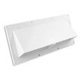 Mobile Home/RV CW White Exterior Sidewall Range Hood Vent with Damper