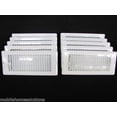 thumbnail image 1 of Mobile Home RV Parts. Floor Register 4" x 10". White Metal Floor Vent  Lot of 10, 1 of 3