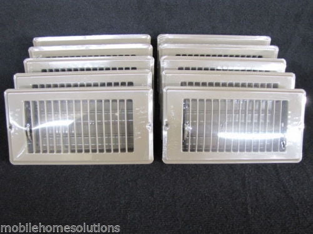 Mobile Home RV Parts. Floor Register 4" x 8". Brown Metal Floor Vent  Lot of 10