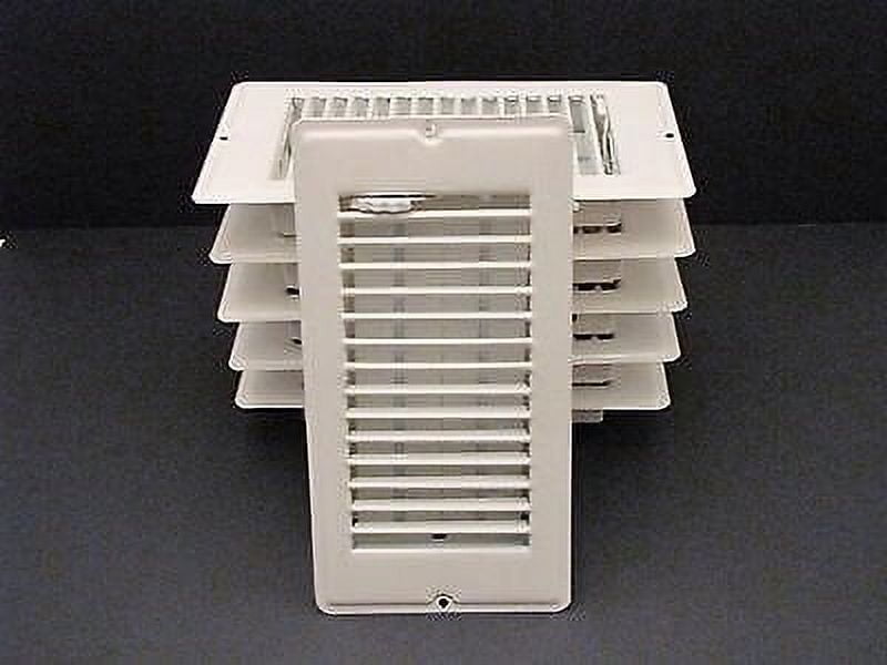 Mobile Home RV Parts. Floor Register 4" x 8". White Metal Floor Vent.  Lot of 6