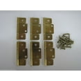 thumbnail image 1 of Mobile Home RV Parts Interior Door Hinges Package of 6 Non-mortise Brass Finish, 1 of 1