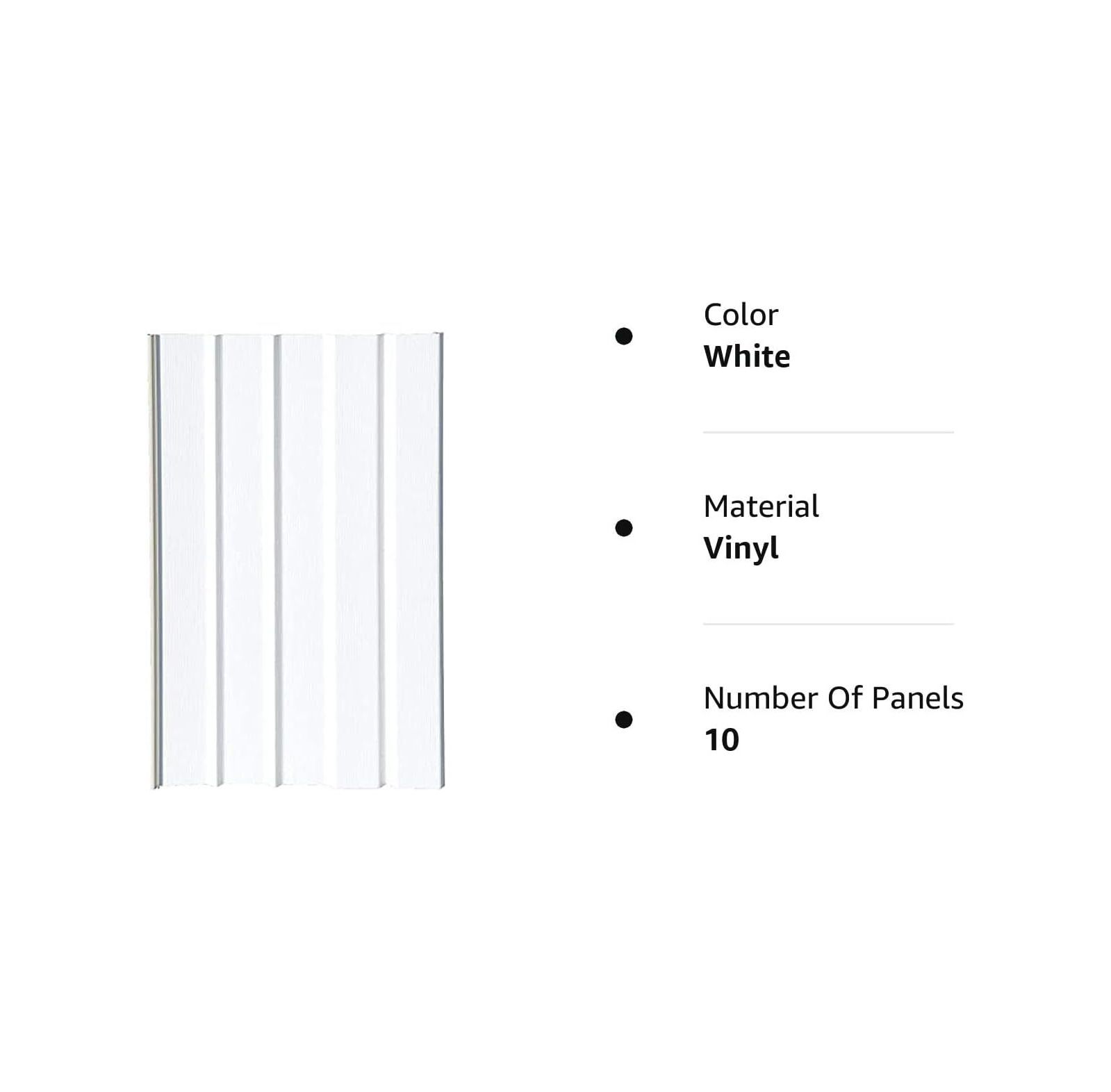 Mobile Home Skirting Vinyl Underpinning Panel White 16" W x 35" L (Pack