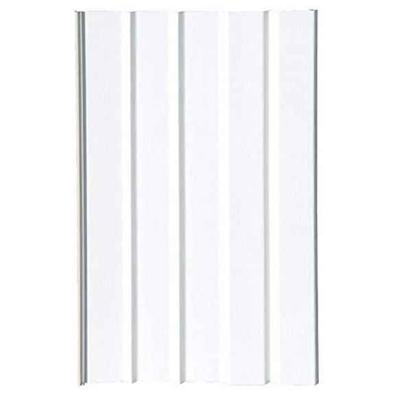 Mobile Home Skirting Vinyl Underpinning Panels - 16" x 28" White (8-Pack) - .037" Thick - Easy Cut Vinyl Siding for Manufactured Homes & Foundations