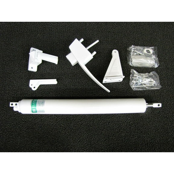 Mobile Home Storm Door Hardware Kit, White, Barn Door Hardware Kit