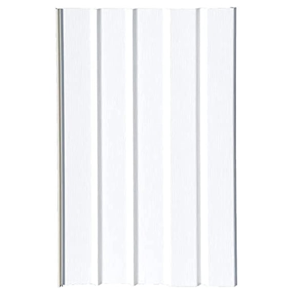 Mobile Home Vinyl Skirting Box of 8 White Solid Panels 16" Wide by 35" Tall. Premium 40 Mil Thickness