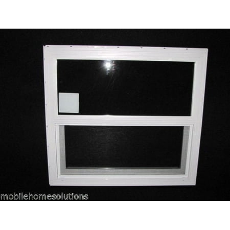 Mobile Home Window 30x27 Insulated Vinyl Thermopane Lower Tilt Sash Screen inc