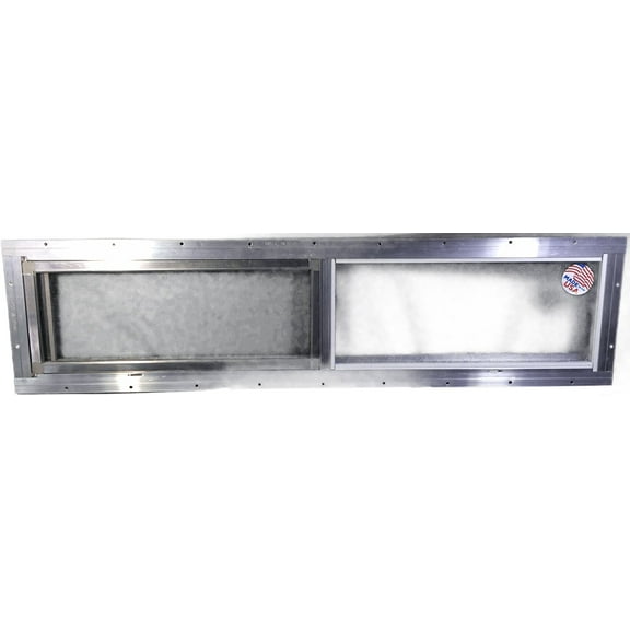 Mobile Home Window 36" x 8" Horizontal Slider. Obscured Glass Bathroom Window