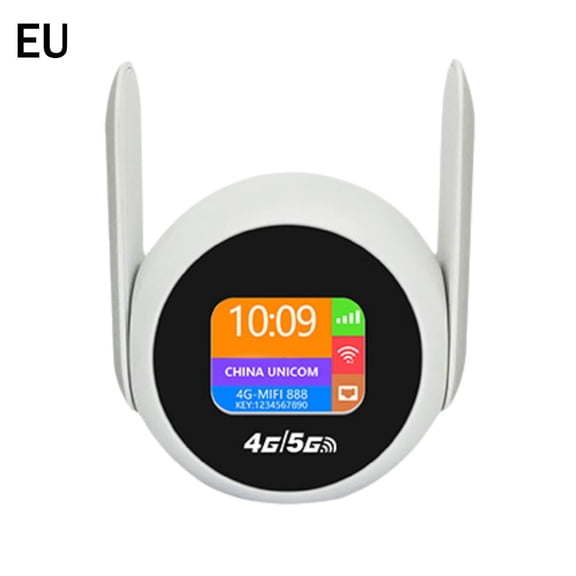 Mobile Hotspot, 4G Portable Wireless Router, WiFi 6 Mobile Hotspot with Nano SIM Card Slot and RJ45 Port, LTE CAT4 Foldable Antenna for 32 Users