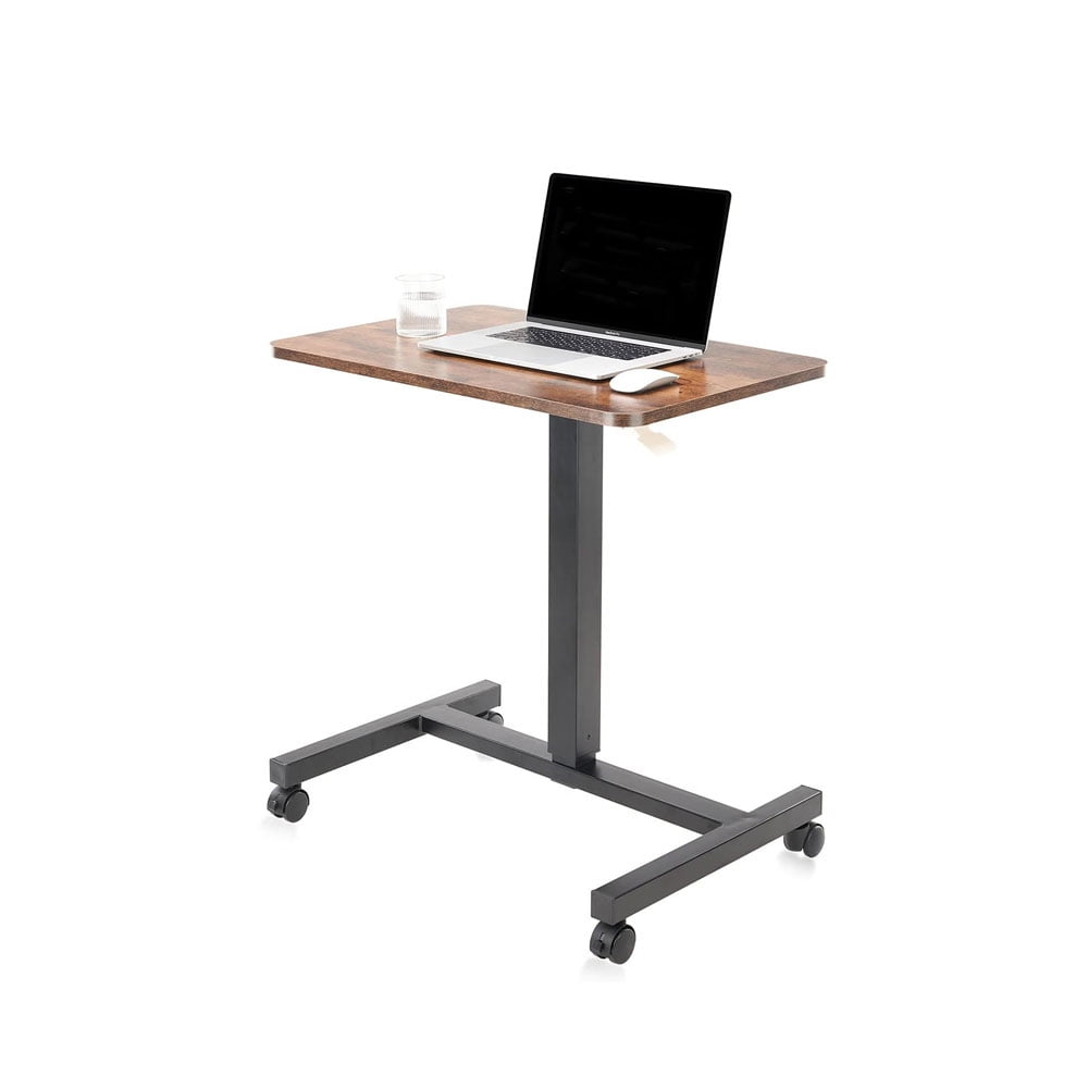 Mobile Laptop Desk, Rolling Cart Table with Lockable Wheels for Placing Computer or Laptop