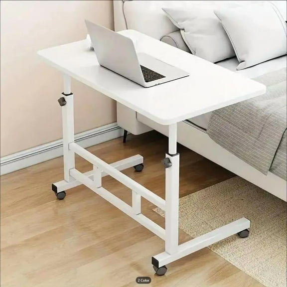 Mobile Lift Table, Computer Desk, Adjustable Height, With Wheels Bedside Computer Desk, Sofa Side Table, Bedside table , Bedside desk,Laptop Stand, Lazy Office Desk,Tv Tray
