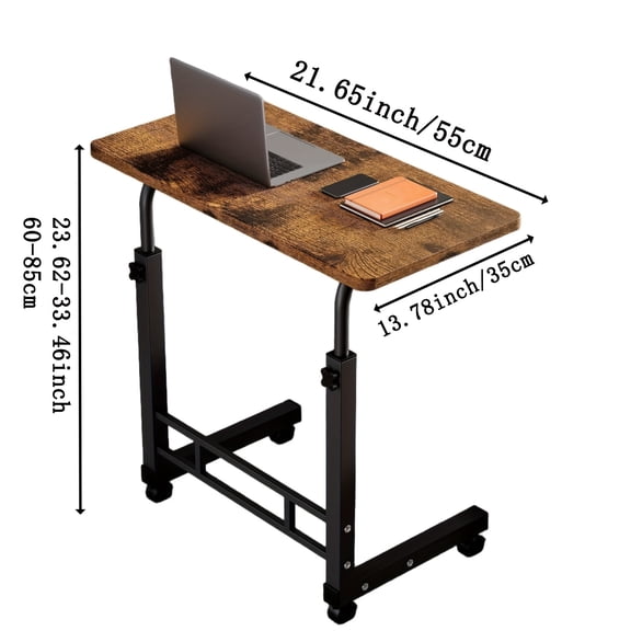 Mobile Lifting Table, Rolling Bedside Computer Desk, Side Table for Sofas, Office Workstation, Laptop Support, Ideal for Bedrooms, Dorms, Convenient Office Desk, Perfect Gift