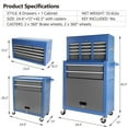 Mobile Lockable Rolling Tool Chest with Wheels and 8 Drawers Assembled