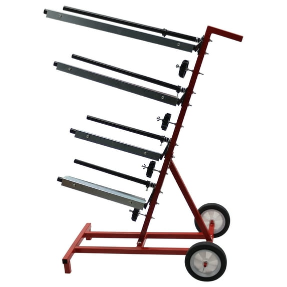 Mobile Masking Machine Four Layer Shielding Paper Cutting Stand with Wheels