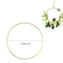 Mobile Metal Rings Wall Hanging, DIY Lace Ring for Wedding Garland Decoration, Versatile Craft Hoops for Home Decor