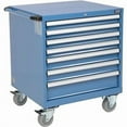thumbnail image 1 of Mobile Modular Drawer Cabinet, 7 Drawers with Lock Without Dividers, 30 x 27 x 36.7 in. - Blue, 1 of 1