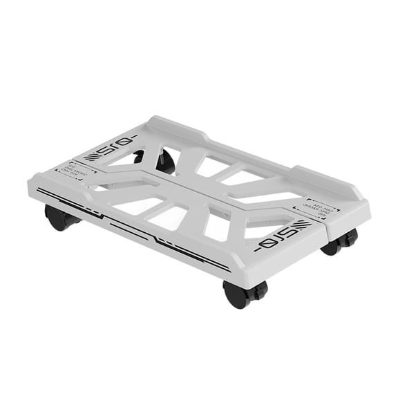 Mobile PC Cart Stand Replacement Computer Tower Metal Rolling Stand Adjustable Mobile CPU Holder with 4 Casters Wheel