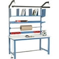 thumbnail image 1 of Mobile Packaging Workbench ESD Square Edge - 60 x 30 in. with Riser Kit, White, 1 of 1