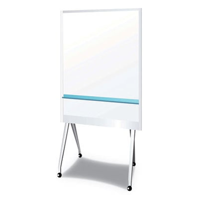 Mobile Partition Board, 38.3 x 70.8, White Surface, Light Gray Aluminum Frame Mobile Partition Board, 38.3 x 70.8, White Surface, Light Gray Aluminum Frame