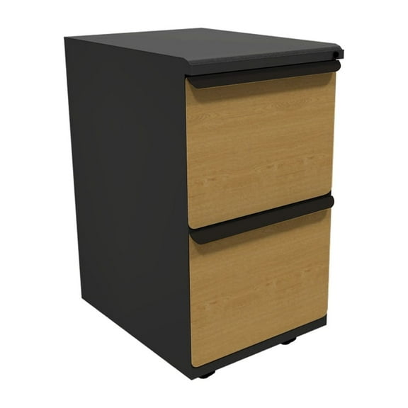 Mobile Ped, File/File, Featherstone, Solar Oak Fronts, 19"D