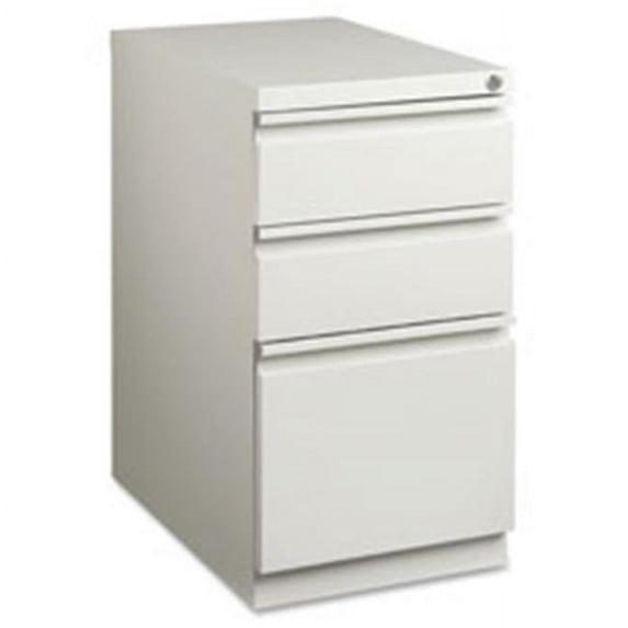Mobile Pedestal File, B-B-F,15 in. x 22.88 in. x 27.75 in., Light Gray