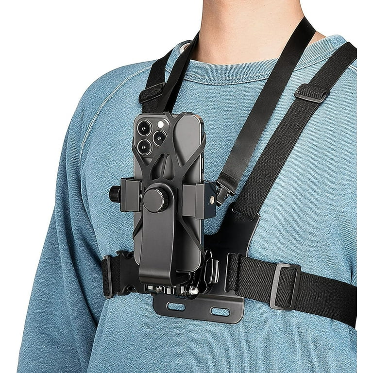 Mobile Phone Chest Mount Harness Strap Cell Phone Holder Mount for 