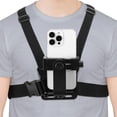 thumbnail image 1 of Mobile Phone Chest Mount Harness Strap Holder Cell Phone Clip Action Camera POV for Samsung iPhone Plus etc, 1 of 7