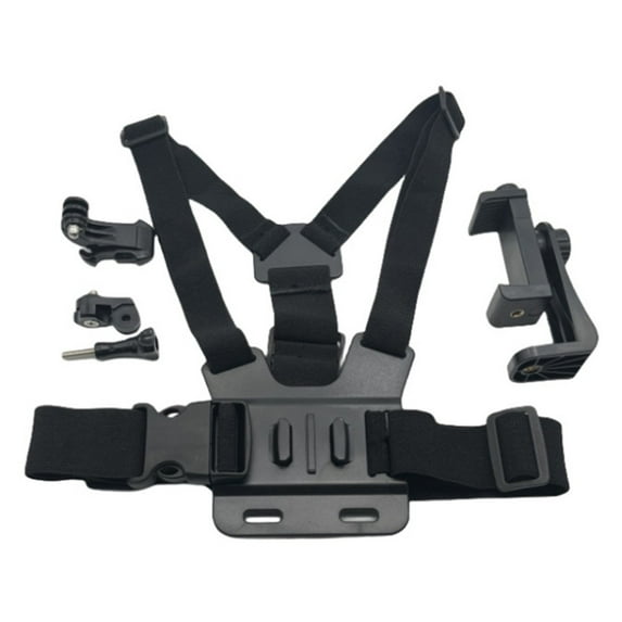 Mobile Phone Chest Mount Harness Strap Holder With Chest Strap For Sports Camera