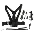 Mobile Phone Chest Strap Harness Mount Head Strap Holder Kit For VLOG