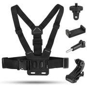Mobile Phone Chest Strap Mount, TSV Harness Strap Holder Universal Cell Phone Clip Compatible with Action Camera POV/VLOG, Go Pro Hero 9/8, Session, Fusion, DJI OSMO Action