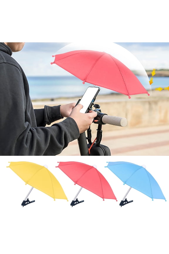 Mobile Phone Clip Umbrella Outdoor Mini Rain and Sunshade Umbrella for Phone Sun Protection and Reflective Shield Device End-of-Season Clea-rance Discounts