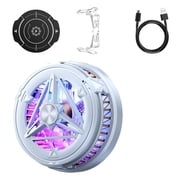 Mobile Phone Cooler | Rechargeable Fan, Cooling Phone with Temperature Display, for Live Game Streaming, Outdoor Vlogging, Tablet and Laptop