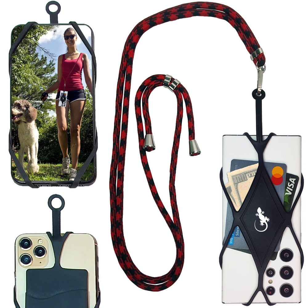Amazon.com: Pale Apricot Crossbody Phone Lanyard With 2 Pads