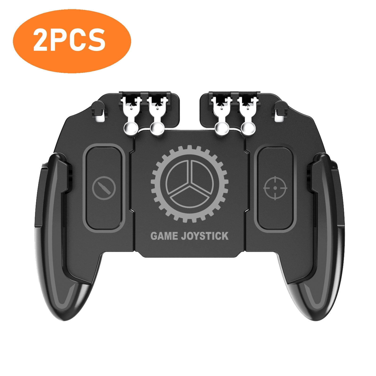 Mobile Phone Game Controller Trigger Gamepad L1R1 L2R2 Joystick for PUBG Call of Duty, Aim Shoot Phone Game Controller, Mobile Gamepad Fit for iPhone Samsung Game Accessories, 6 Finger Operation