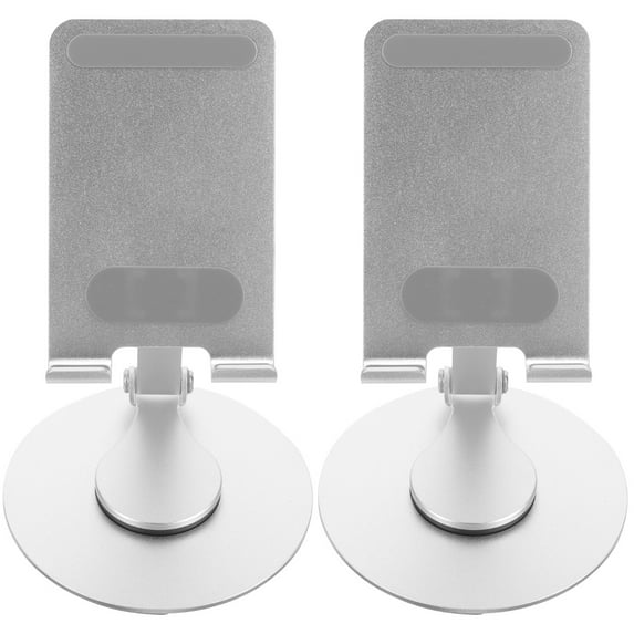 Mobile Phone Holder 2 Pieces Telephone Cell Stand Rotating Desk Cellphone Metal