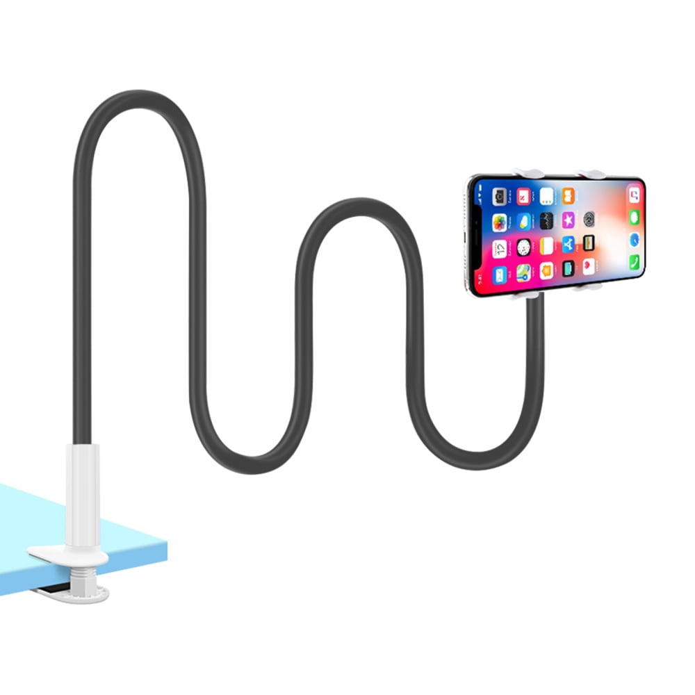 Mobile Phone Holder Bed Gooseneck Mount Clipon Flexible Bracket for