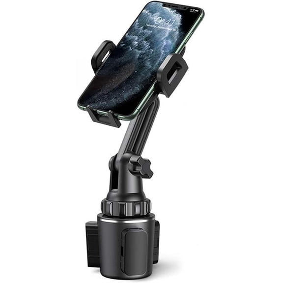 Mobile Phone Holder Car Drink Holder, Mercedes Car Cup Holder Phone Mount, Upgraded Adjustable Long Neck Universal Hands Free Cradle Compatible with All Mobile Phones
