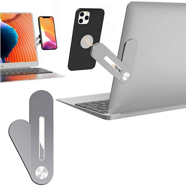 Mobile Phone Holder Laptop Desktop PC Side Magnet Aluminium Alloy ...