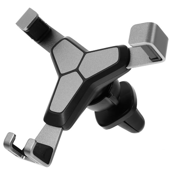 Ifundom Car Mount Phone Holder Grey Alloy Universal Adjustable Steering Wheel Mobile Device Holder 1 Set