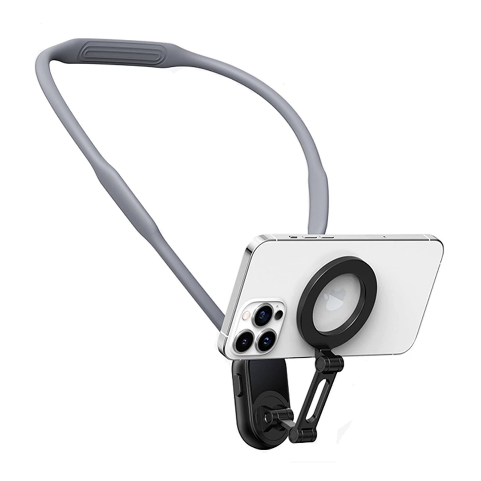 Mobile Phone Holder, Magnetic Neck Bracket, First Person Perspective, Adjustable Angle