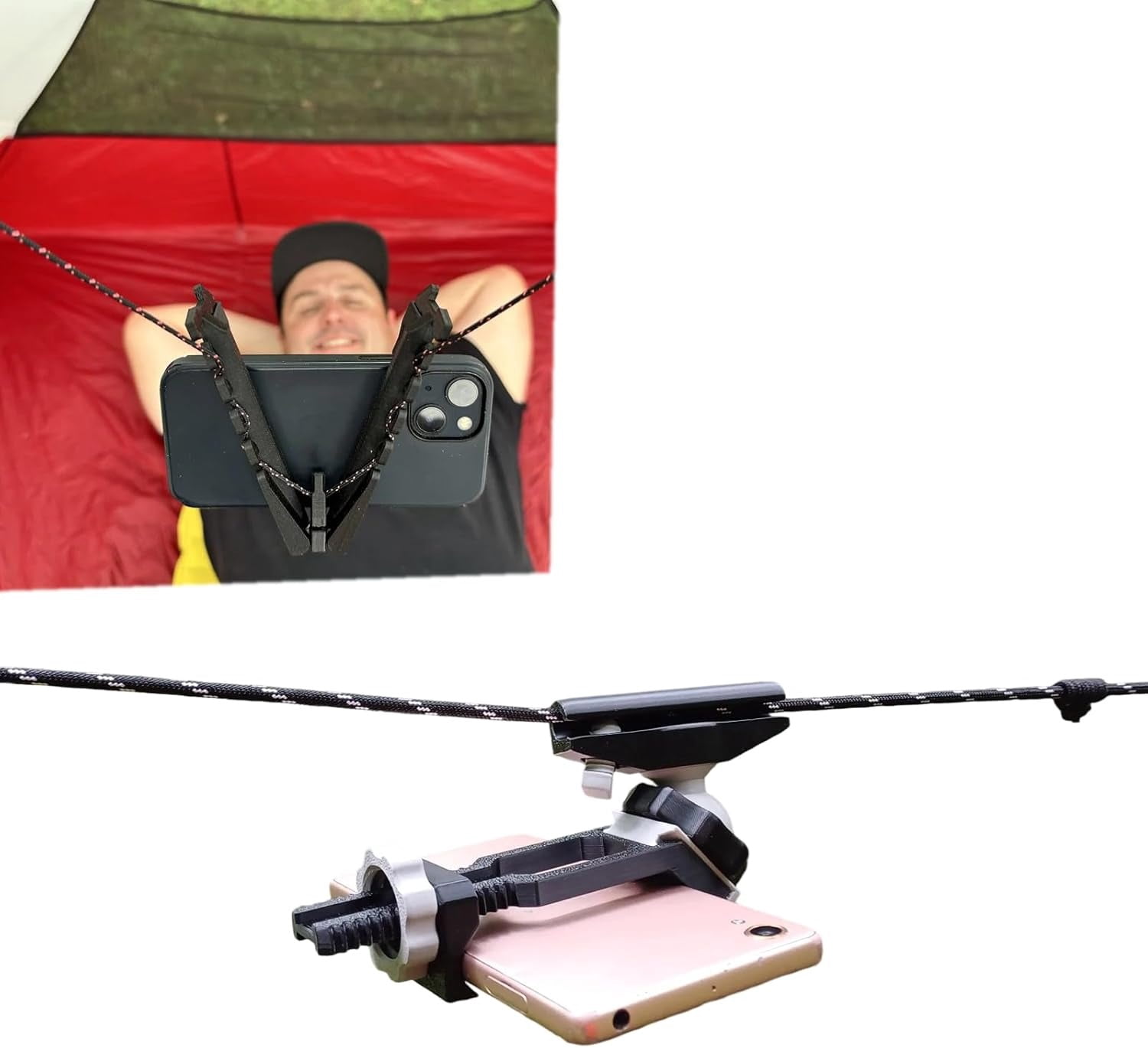 Mobile Phone Holder for Hammock/Camping/Tent Rope, for Coleman/Ozark ...
