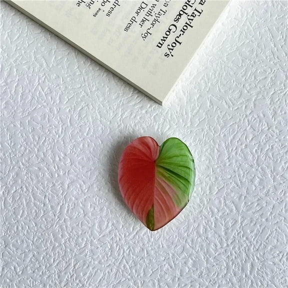 Mobile Phone Holder with Expandable Grip Ring and Cute and Popular Simulation Leaf Universal Foldable Stand for PopSocket2Pcs