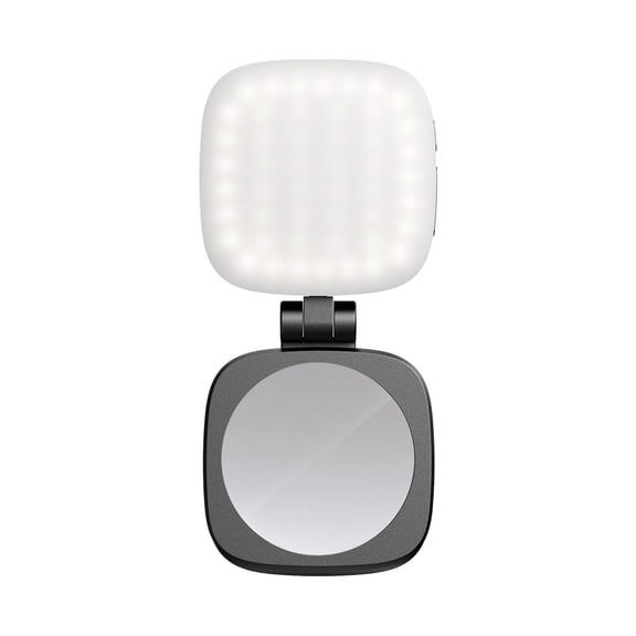 Mobile Phone Magnetic Selfie Light With Built-in Makeup Mirror, Portable Foldable Beauty Light For Photos, Live Streaming, And Ambience