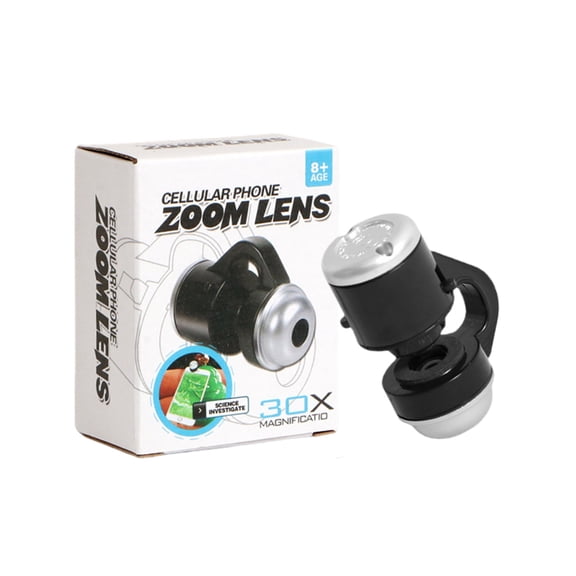 Mobile Phone Microscope 30X Magnifier Lens LED Light for Phones and Tablets